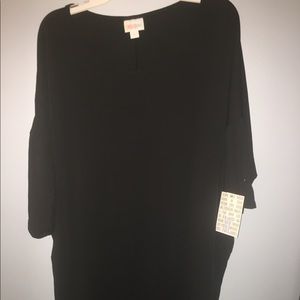 Solid Black Lularoe Tunic Irma